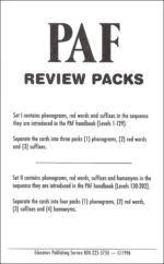 PAF - Set 1 Review Packs (123) - Image 2