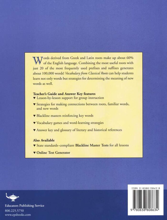 Vocabulary from Classical Roots Book D Teacher's Guide - Image 8