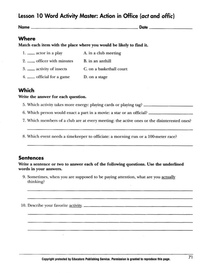 Vocabulary from Classical Roots Book 4 Teacher's Guide - Image 6