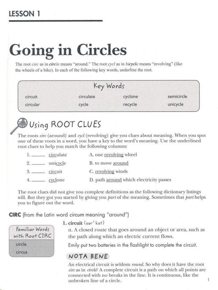 Vocabulary from Classical Roots Book 5 Student Book (80 pages) - Image 5
