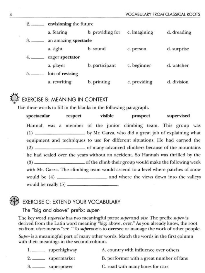 Vocabulary from Classical Roots Book 6 (Student Book) - Image 8
