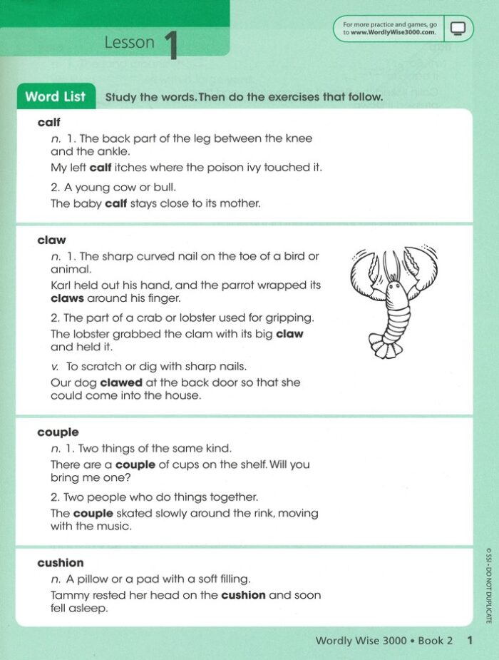 Wordly Wise 3000 Book 2 (128 Pages) Copyright 2007 3rd Edition - Image 3
