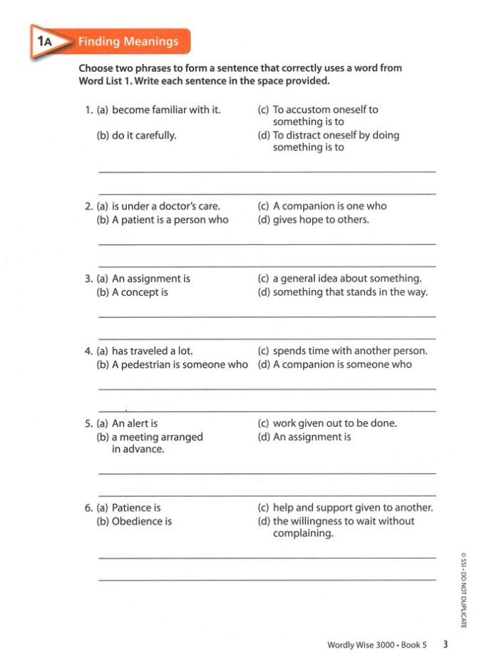 Wordly Wise - 3rd Edition Student Book 5 (176 pages) - Image 4