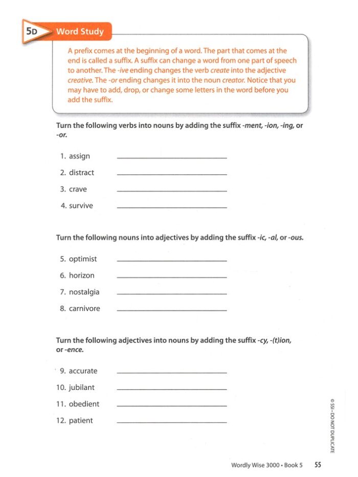 Wordly Wise - 3rd Edition Student Book 5 (176 pages) - Image 5
