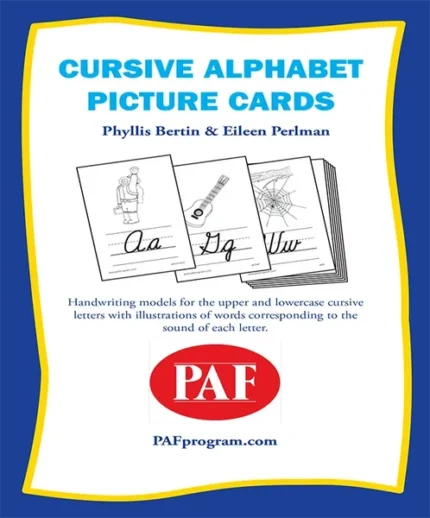 Cursive Alphabet Picture Cards